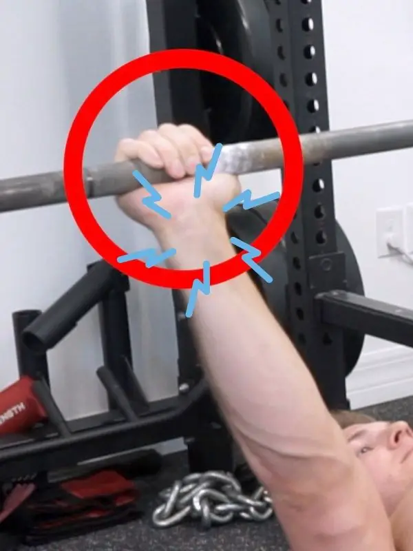 Improper hand grip can cause Crossfit wrist injury Crossfit wrist injury as a result of wrong hand position