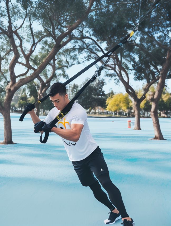 Trx stagger tricep press another type of trx tricep workout