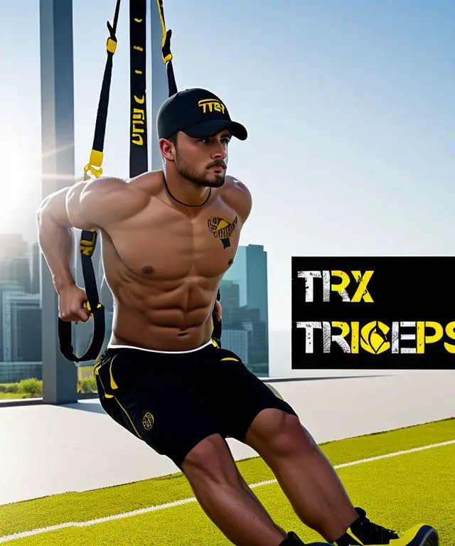 Trx tricep dip for working on tricep muscles