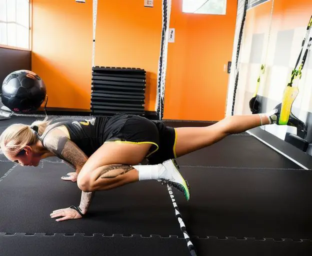 Trx spiderman push up to challenge chest muscles