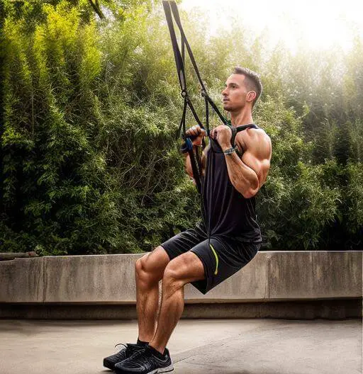 Trx seated pull-up is one of the trx pull-up exercises.