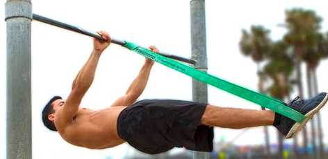 Bands can be used to help with trx front lever