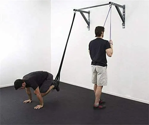 Pull up bar to attach trx suspension trainer