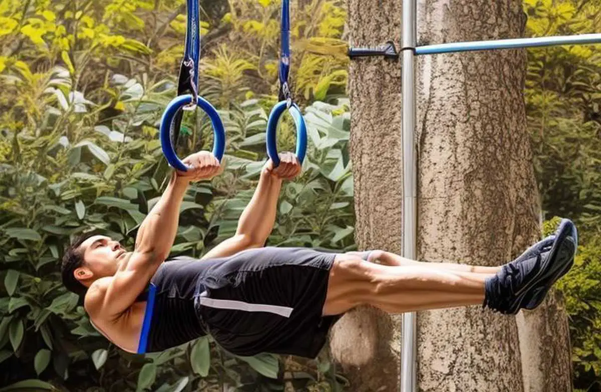 Trx front lever is an exercise to target back and abs muscles