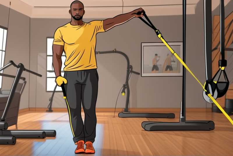TRX Lateral Raises with Different Forms 2 Trx single arm lateral raise holds trx handle with one hand and use low anchor point.
